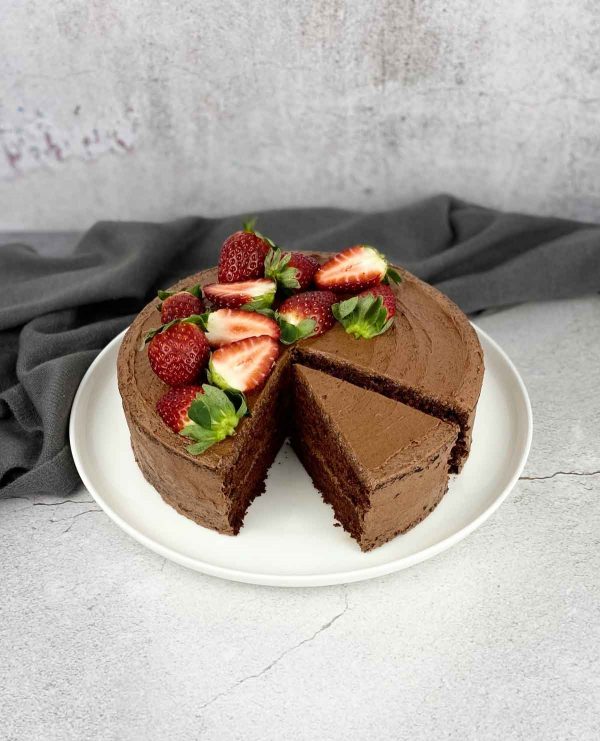 Vegan Chocolate Birthday Cake