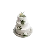 3 tier Orange Flavour Wedding Cake
