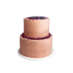 2 tier orange blueberry cake