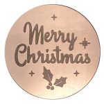 Merry Christmas Cake Label