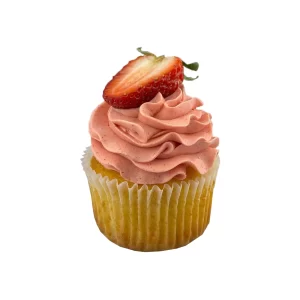 Vanilla Cupcake with Strawberry buttercream